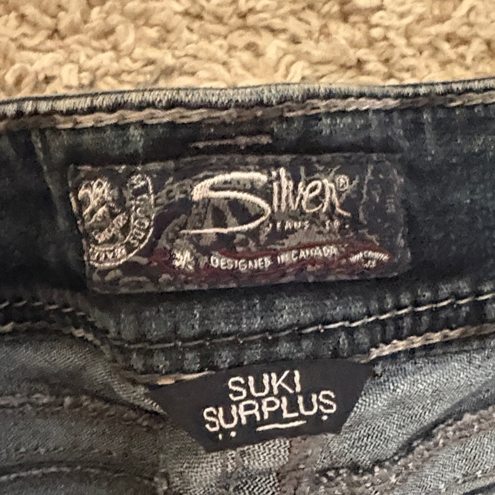 Silver Jeans Suki Surplus Cargo Denim Jeans Women’s W29 L34 - Picture 10 of 16